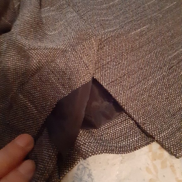 Anne Klein 2 Pc Grey Short Sleeve Suit - Picture 10 of 15